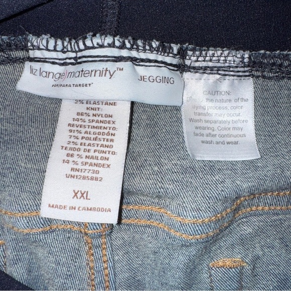 Liz Lange Women’s Maternity Jegging XXL Dark Blue - Picture 4 of 9